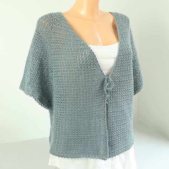 Cardigan, kurze Jacke „Emma“ – Raglan von oben (RVO)