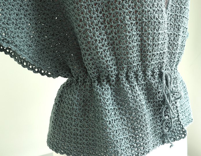 Cardigan, kurze Jacke „Emma“ – Raglan von oben (RVO)