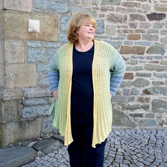 Lismeja, cardigan- vest - tunic, sizes 34 - 60, S - 4XL