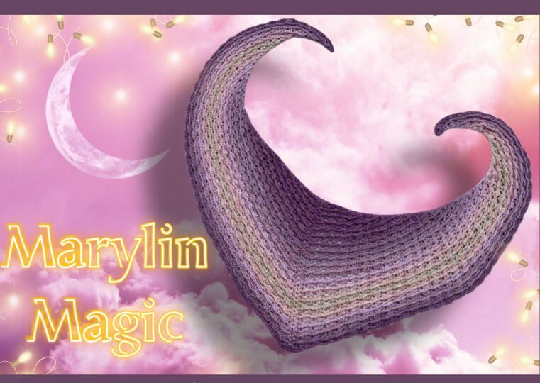Häkelanleitung Tuch "MARYLIN MAGIC"