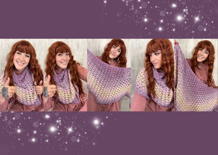 Häkelanleitung Tuch "MARYLIN MAGIC"