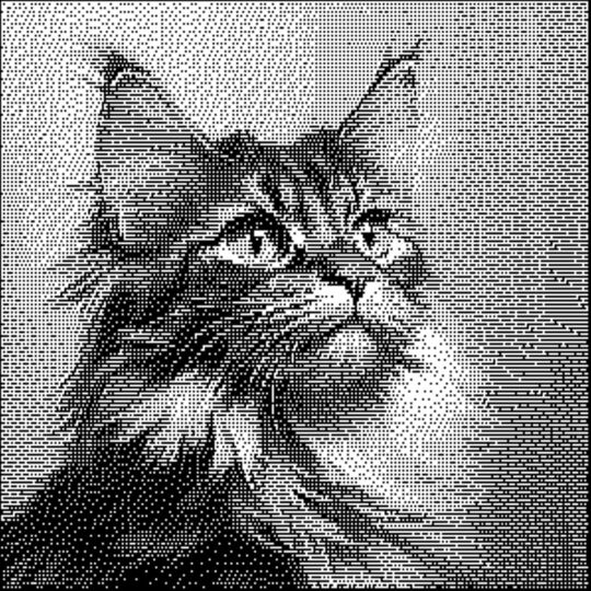 Overlay Mosaic Crochet pattern, "Brown Cat", PDF instant download, English