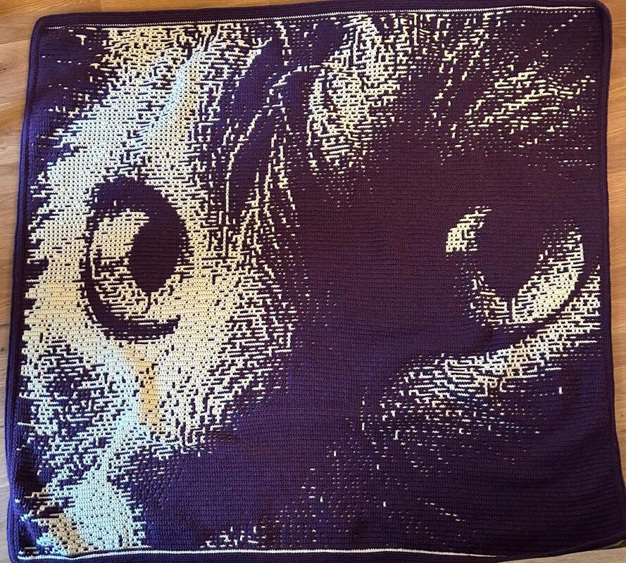 Overlay Mosaic Crochet pattern "Feline Look", PDF instant download, English