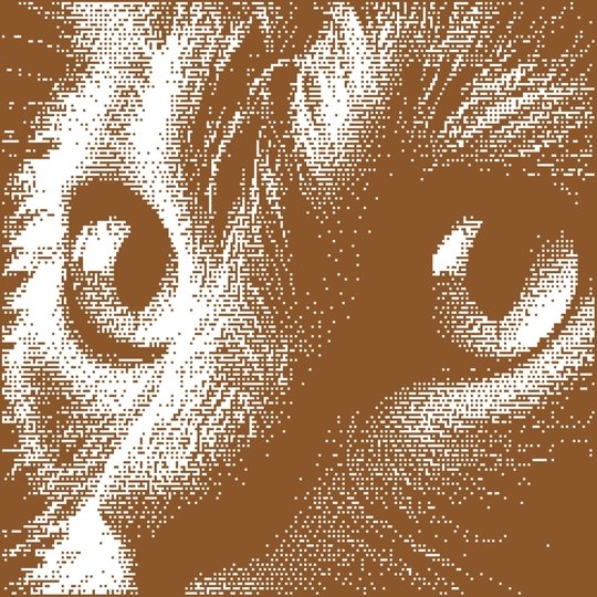 Overlay Mosaic Crochet pattern "Feline Look", PDF instant download, English