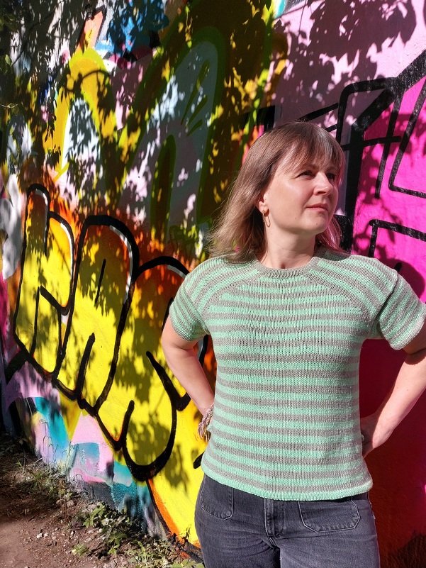 Knitting pattern, Versa tee, T-shirt, BU 89-166 cm - Image 3