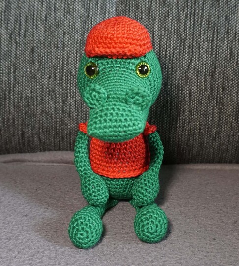 Häkelanleitung für das Krokodil Croco