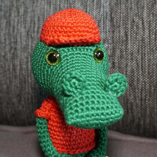 Häkelanleitung für das Krokodil Croco