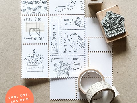 Plotterdatei "Briefmarken-Bogen"