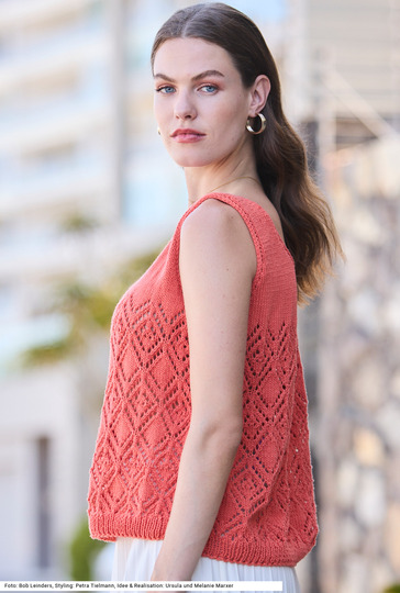 Top und Häkeltasche