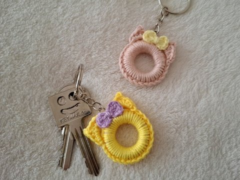 Schlüsselanhänger Kätzchen häkeln