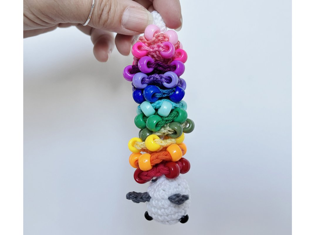Beaded Fidget Caterpillar Crochet Pattern, Nosew Fidgets Toy, Fidgettoy - Image 6