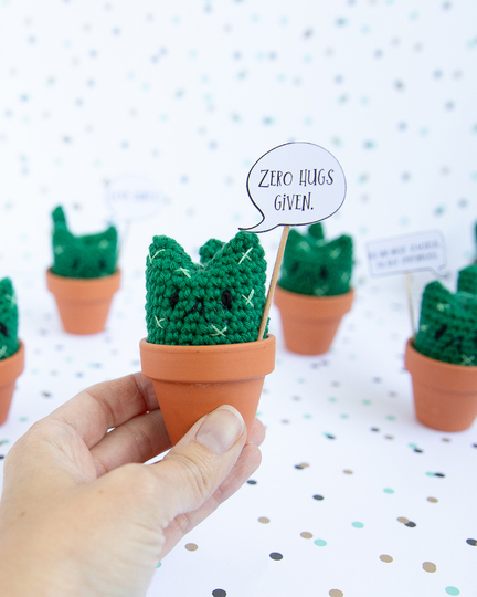 Crochet Cactus Cat – the purr-fect cat for cactus lovers | Amigurumi PDF Pa