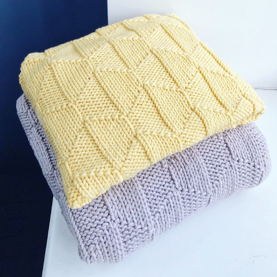 Astrid Blanket Knitting Pattern by Woolture