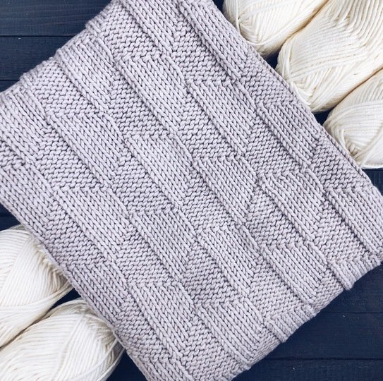 Astrid Blanket Knitting Pattern by Woolture