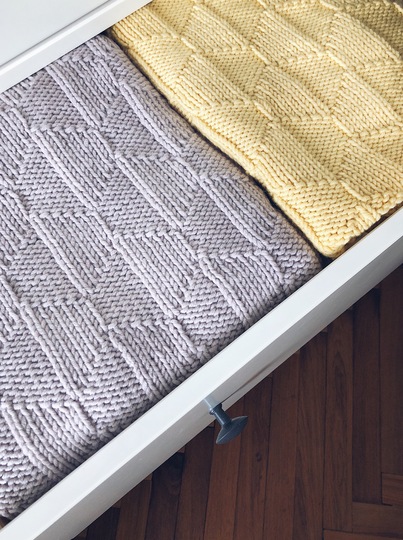 Astrid Blanket Knitting Pattern by Woolture