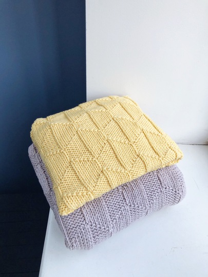 Astrid Blanket Knitting Pattern by Woolture