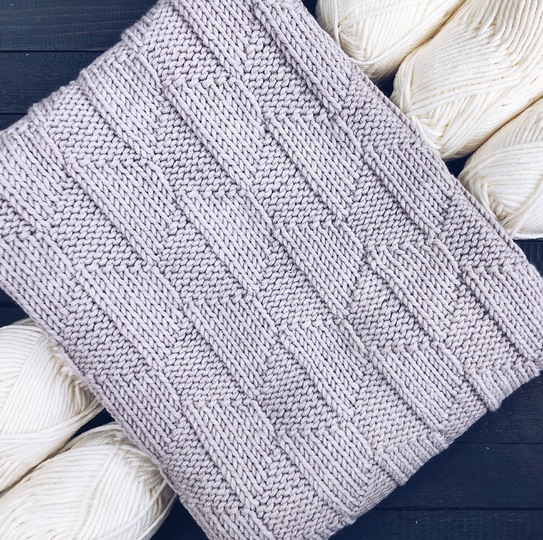 Astrid Blanket Knitting Pattern by Woolture