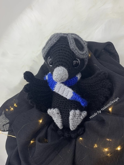 PDF Anleitung Deutsch Häkelanleitung Rabe Vogel Amigurumi