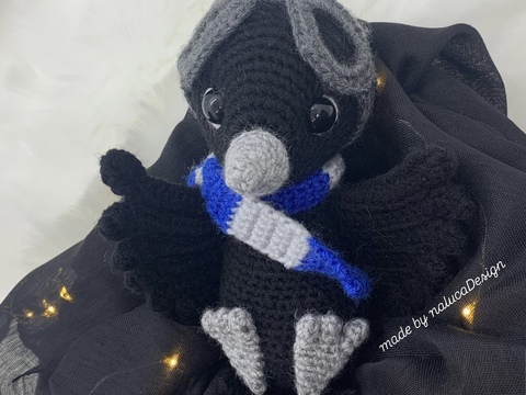 PDF Anleitung Deutsch Häkelanleitung Rabe Vogel Amigurumi