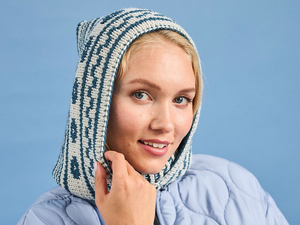 KAPUZENKRAGEN IM JACQUARDMUSTER, gestrickt - Bild 7