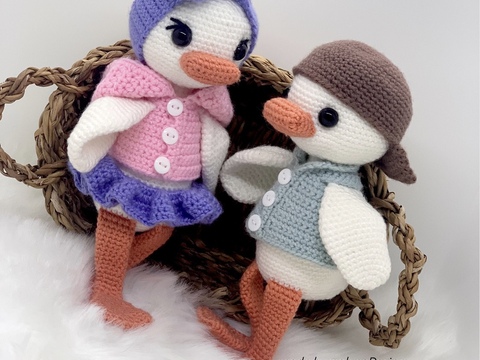 PDF Anleitung Deutsch Ente Entenpaar Amigurumi