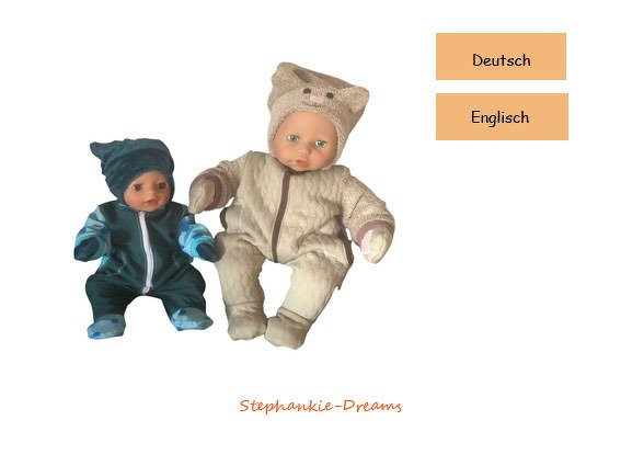 Puppen Winter-Set Ben