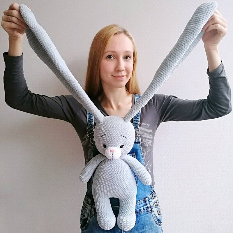 Olin the Big Plush Bunny – Crochet Pattern - Image 7