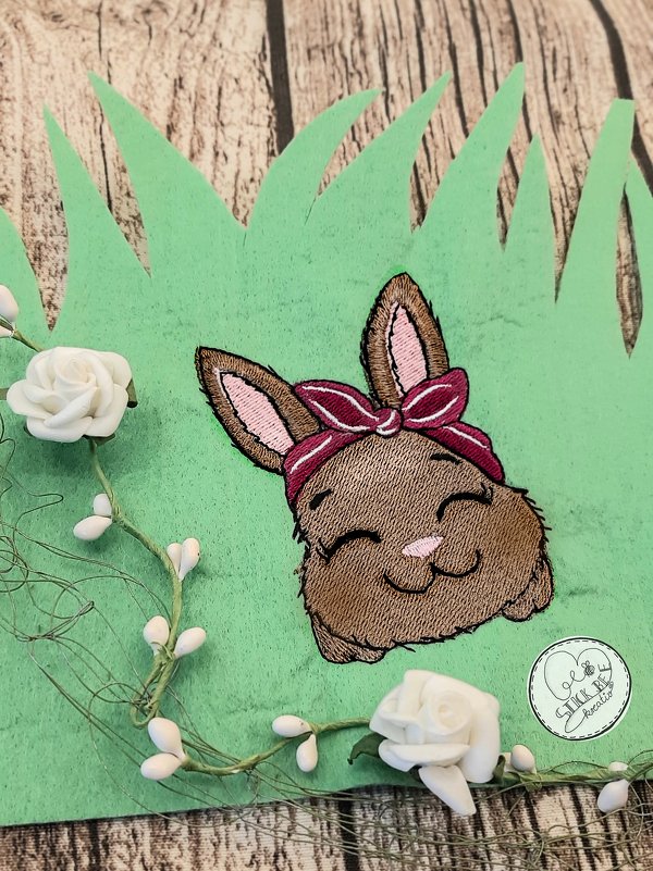 Osterhase Stickdatei Clementine - DIY Stickprojekt 10x10 - Bild 3