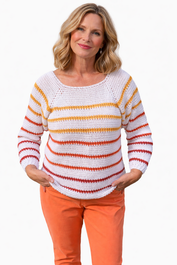 Häkelanleitung Pulli Streifenglück