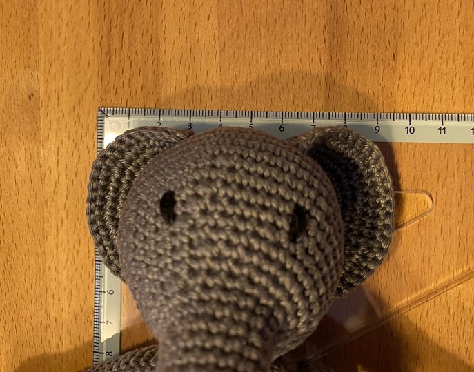 Elefant Ella (oder Elmo) gehäkelte Tiere (ca. 27cm)