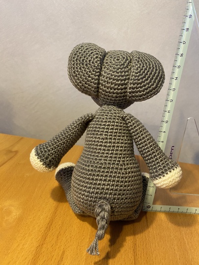 Elefant Ella (oder Elmo) gehäkelte Tiere (ca. 27cm)
