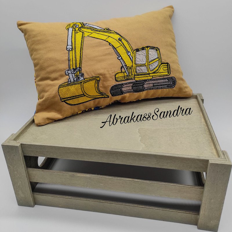 Stickdatei "Bagger Nico" in verschiedenen Größen - Bild 8