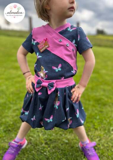 Schnittmuster Shirt für Mädchen Fran Gr. 74-164