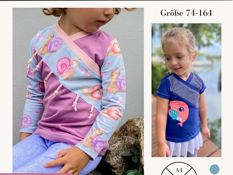 Schnittmuster Shirt für Mädchen Fran Gr. 74-164