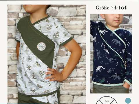 Schnittmuster Shirt für Jungen Fran Gr. 74-164