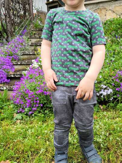 Schnittmuster Basicshirt Shirt für Jungen Jamie Gr. 80-164