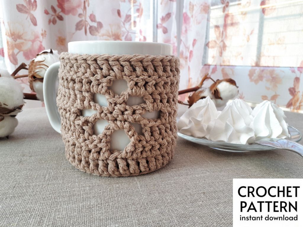 Crochet Pattern Cup cozy pattern Mug Cozy Crochet Pattern PDF Reusable Cup - Image 6