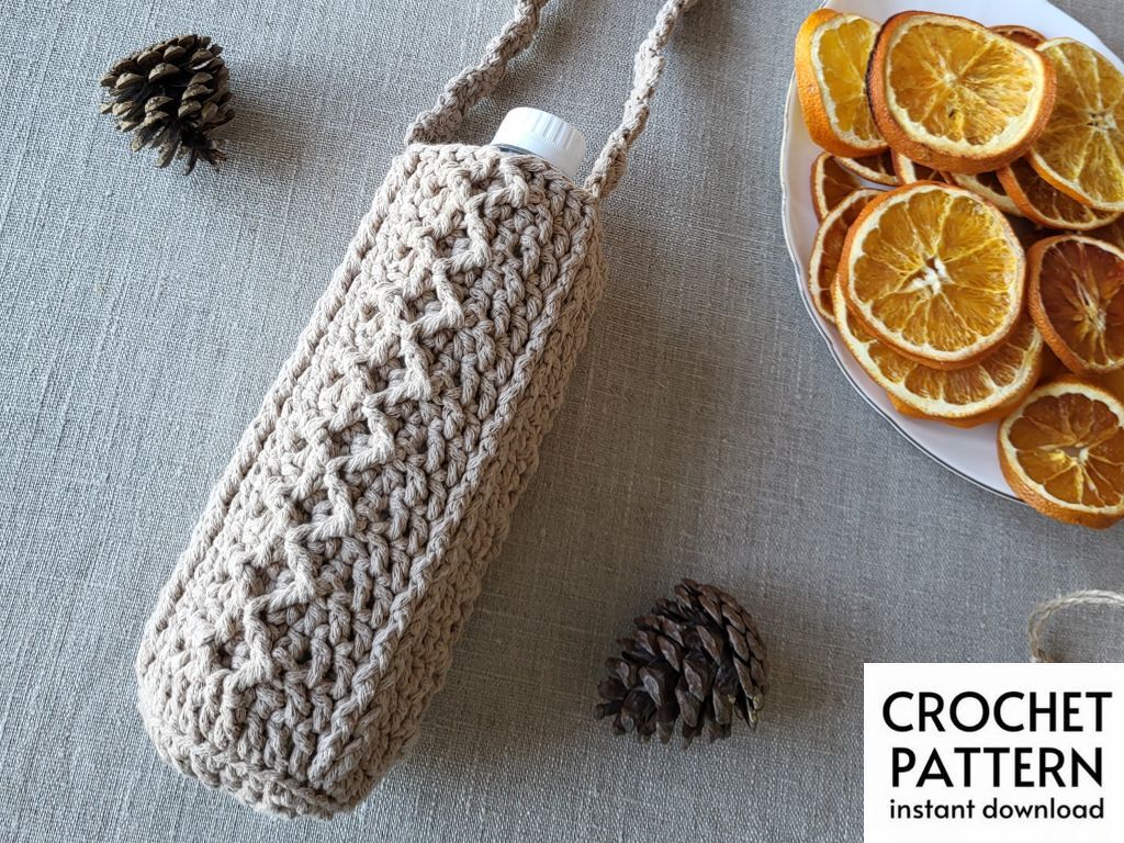 PDF Crochet Pattern Water bottle holder crochet pattern Crochet patterns - Image 4