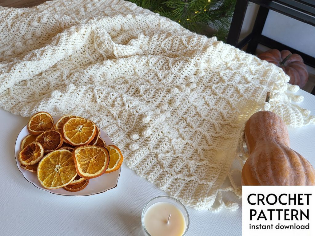 PDF Crochet Pattern Cozy crochet blanket pattern PDF DIY Crochet Blanket