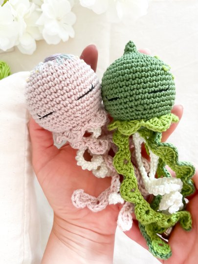 Häkelanleitung Baby Qualle Rosalie und ihre Meeresfrüchtchen