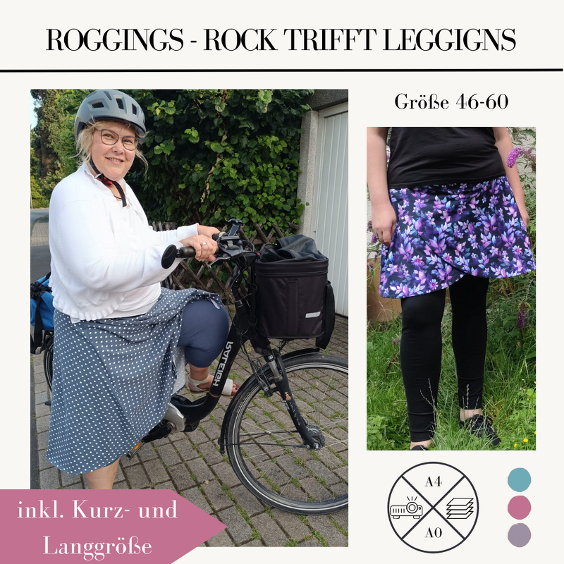 Schnittmuster Rock mit Leggings Roggings Curvy für Damen Gr. 46-60