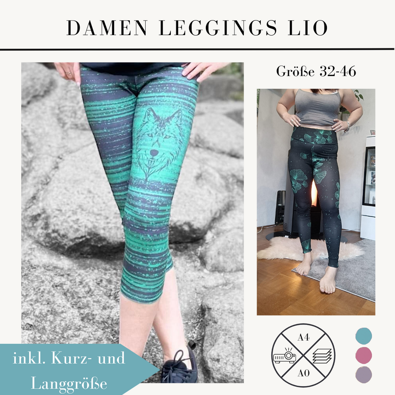 Schnittmuster Basic Leggings Lio für Damen Gr. 32-46