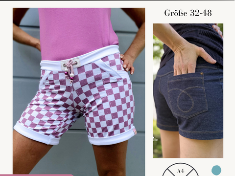 Schnittmuster Sommerhose kurze Hose Shorts Stacey für Damen Gr. 32-48