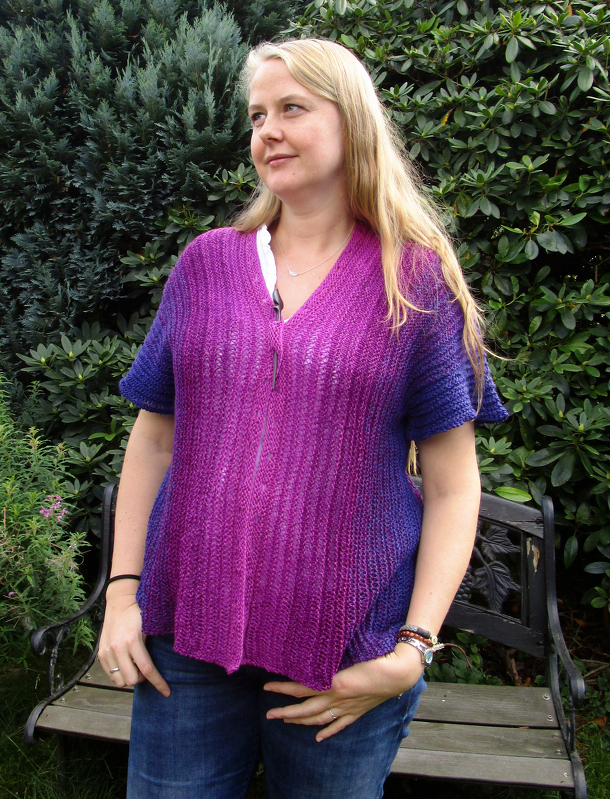 Lysvika, tunic - vest - cardigan, sizes 40 - 62, M - 4XL, knitting pattern - Image 5