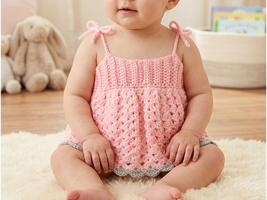 Häkelanleitung für ein Baby Top -abwandelbar in jede Größe! - Bild 2