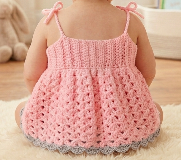 Häkelanleitung für ein Baby Top -abwandelbar in jede Größe!