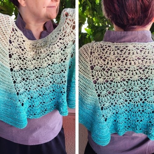Tutorial "CRESCENT Shawl CROCHET" for Intermediate - Image 2