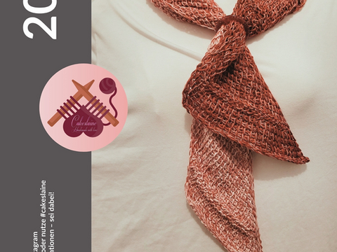 Diagonaler Schal "TUNESISCH" gehäkelt  - Fortgeschrittene