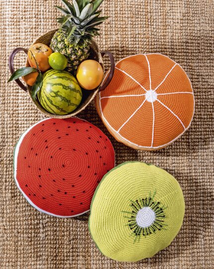 Fruchtige Deko - H&auml;ngematte, Lampions, Kissen