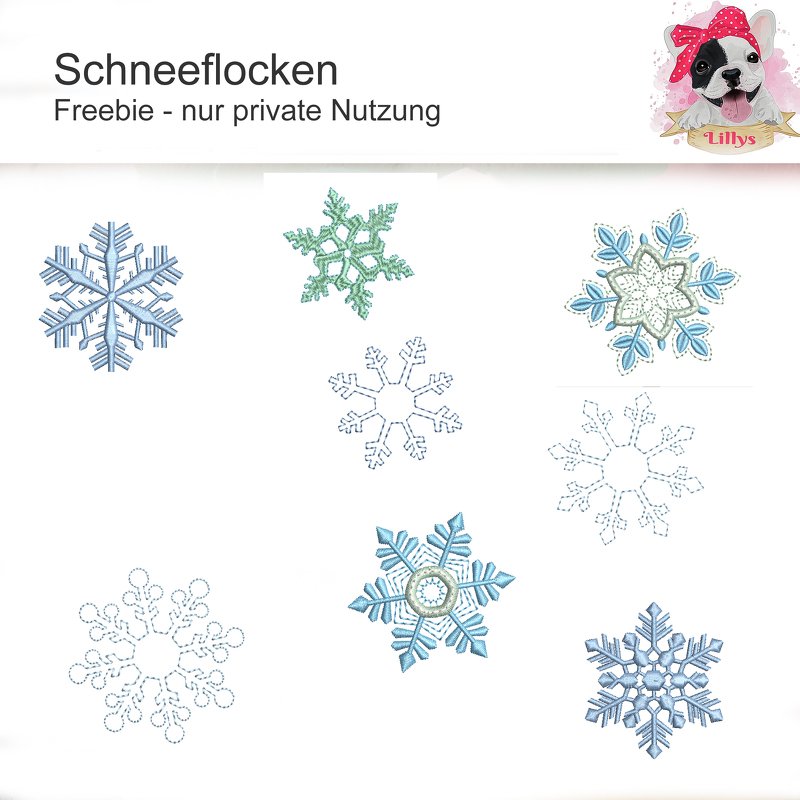 Kreative Stickmotive: 8 verschiedene Sterne im Set